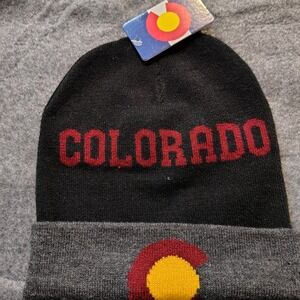 Gold Medal‎ Colorado Beanie Hat Knit Cuffed Logo Winter Warm Adult One Size